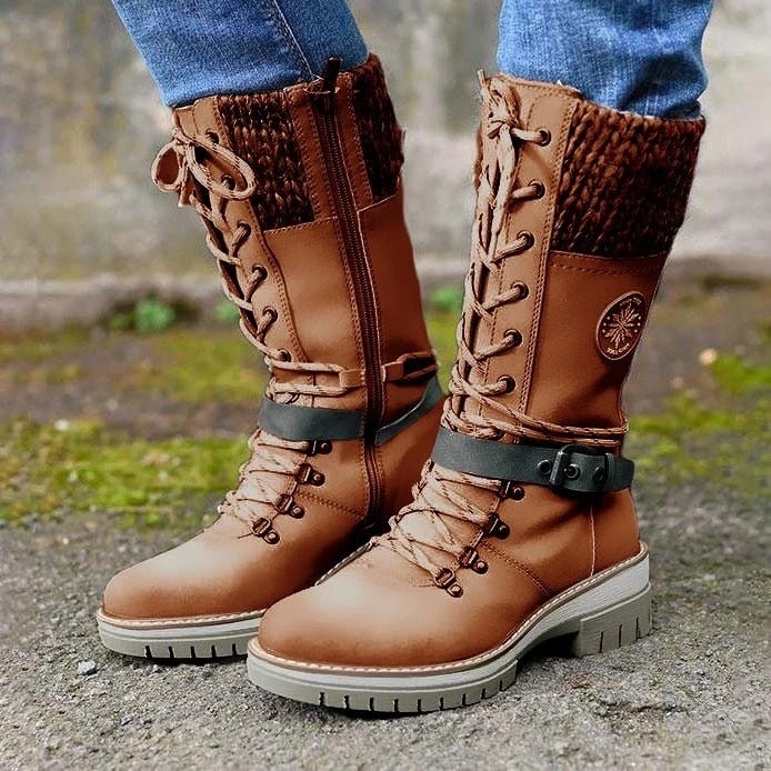 Stylish women's ankle boots, insulated for warmth, featuring a durable non-slip sole.
