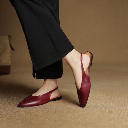 Elegant women's Juliet slingback flats, perfect for spring fashion & comfortable daily wear.