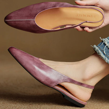 Elegant women's Juliet flats with slingback design, ideal for comfortable daily wear and dress shoes.