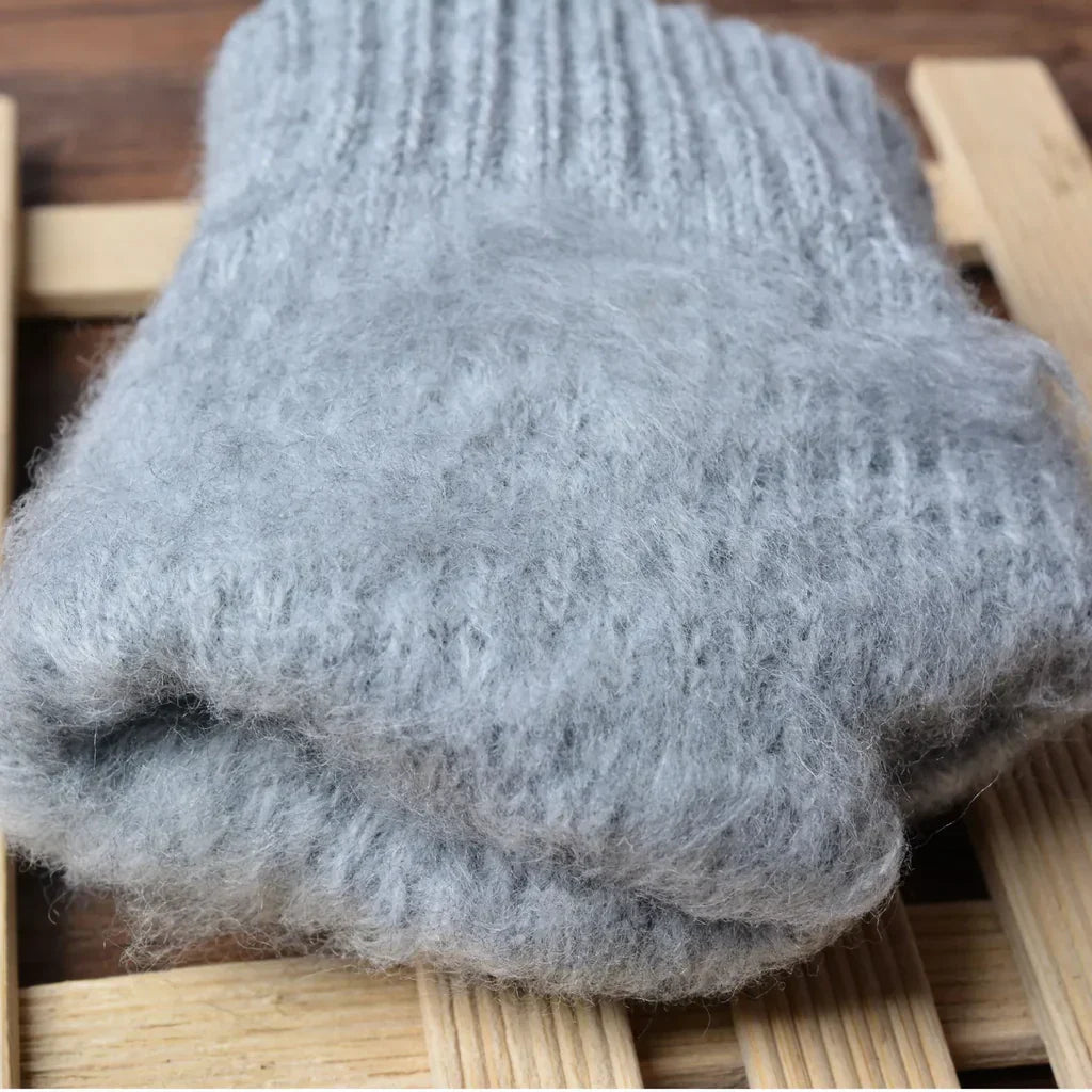 Stay connected with warm women's knitted touchscreen winter gloves, a cozy choice.