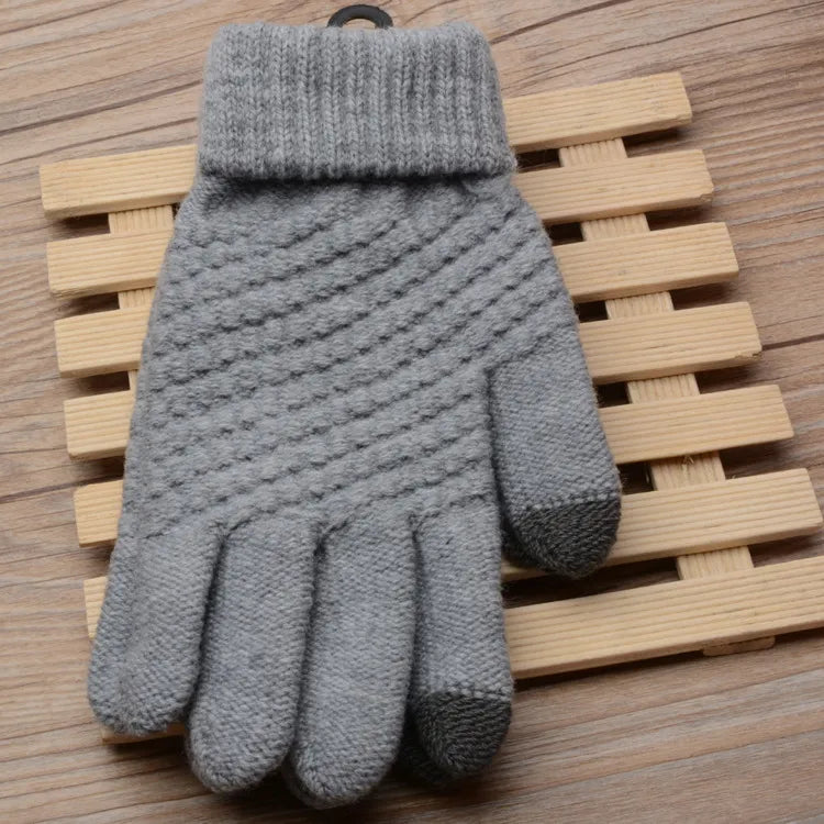 Amara women's soft knitted gloves, touchscreen friendly for all winter activities.