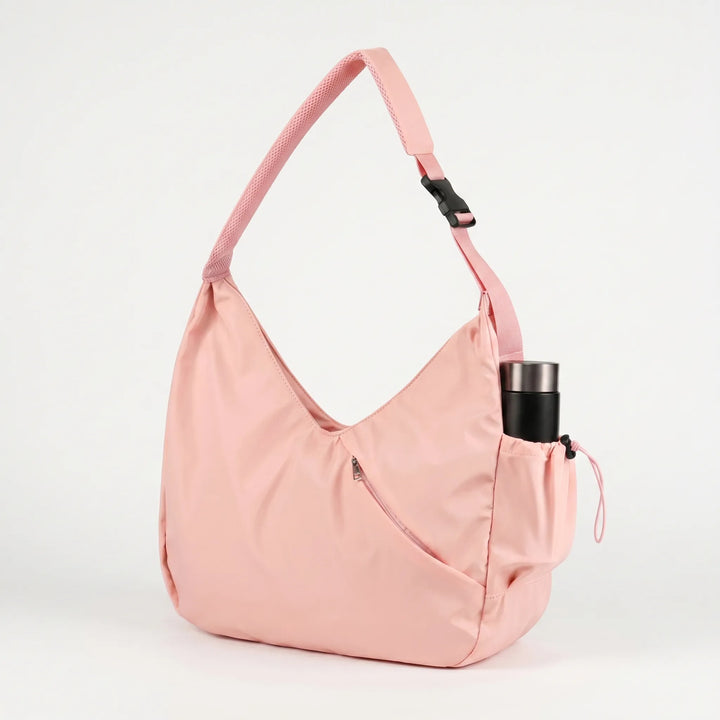 Large women's fitness tote bag for gym, yoga & sports. Durable activewear accessory & travel workout bag for women.