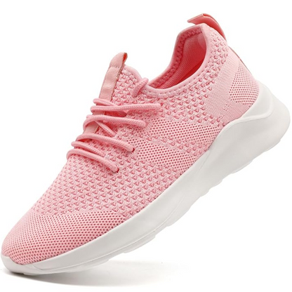 Breathable women's lightweight athletic sneakers, providing comfort & support for sports & casual wear.
