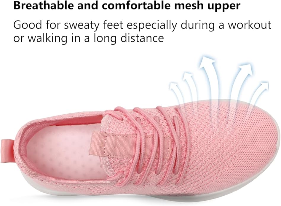 Modern women's lightweight running shoes, sleek design for athletic performance & casual style.
