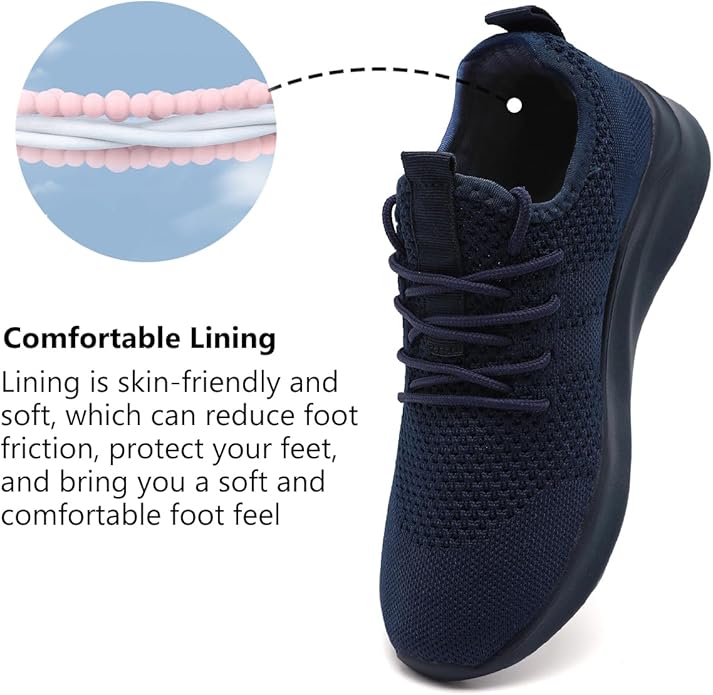 Light mode women's sneakers by Jesse, ultra-lightweight for sports, workouts & everyday comfort.