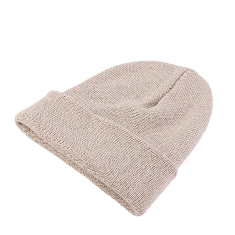 Stylish lightweight knit beanie for women, soft acrylic for casual outfits.