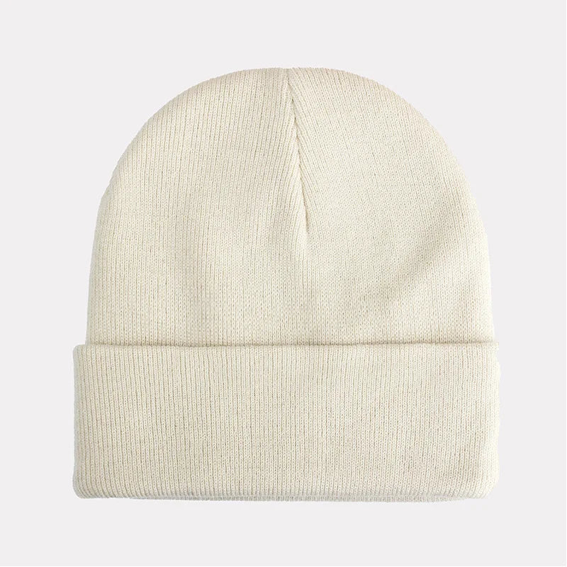 Soft women's acrylic beanie, lightweight knit hat ideal for casual wear.