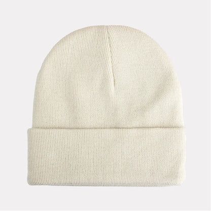 Soft women's acrylic beanie, lightweight knit hat ideal for casual wear.