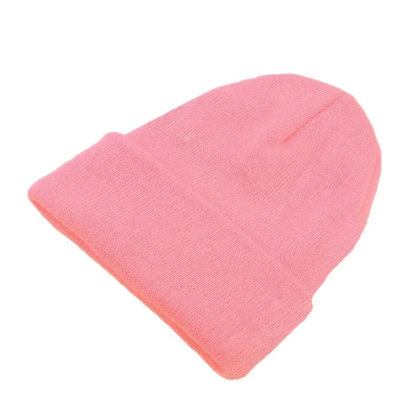 Comfortable women's knit beanie, casual style with lightweight acrylic.