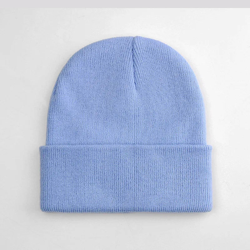 Everyday women's knit beanie, soft and lightweight acrylic comfort hat.