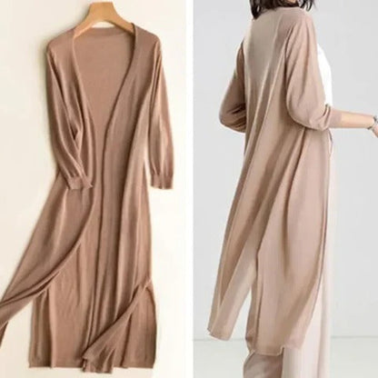 Comfortable & versatile women's lightweight long cardigan. Open front, relaxed fit for everyday fashion.
