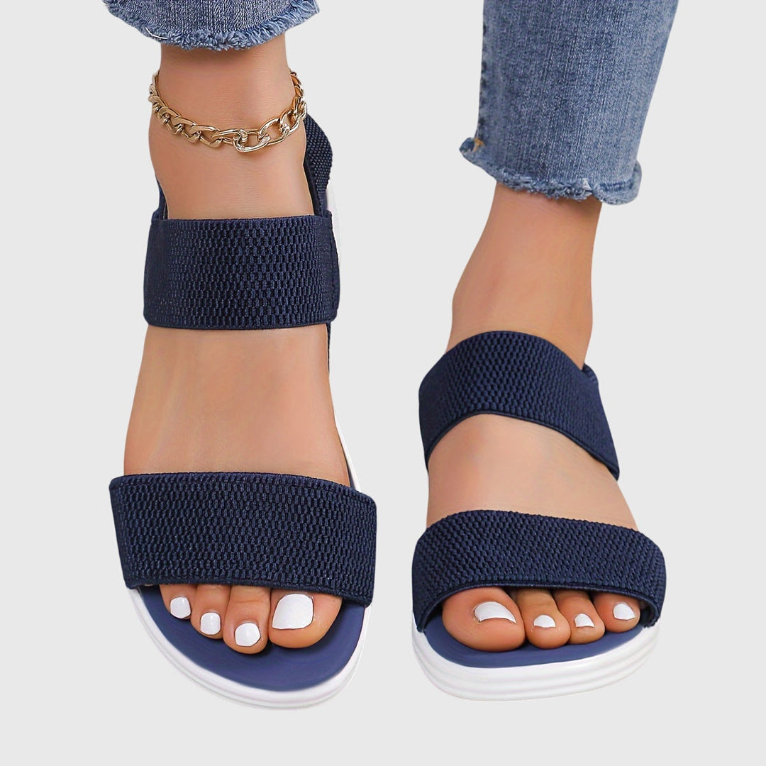 Orthopedic comfort sandals for women, featuring adjustable straps & integrated arch support.