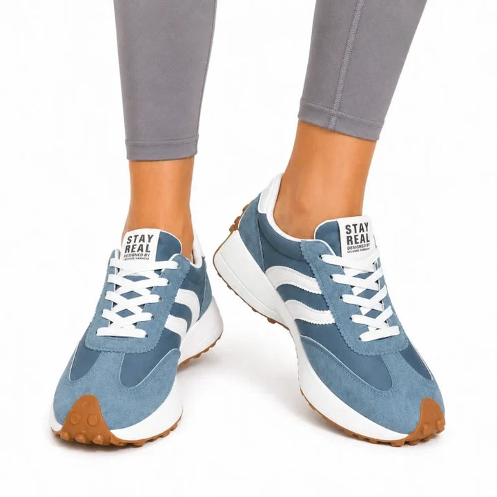 Orthopedic comfort trainers for women, lightweight design & pain relief.