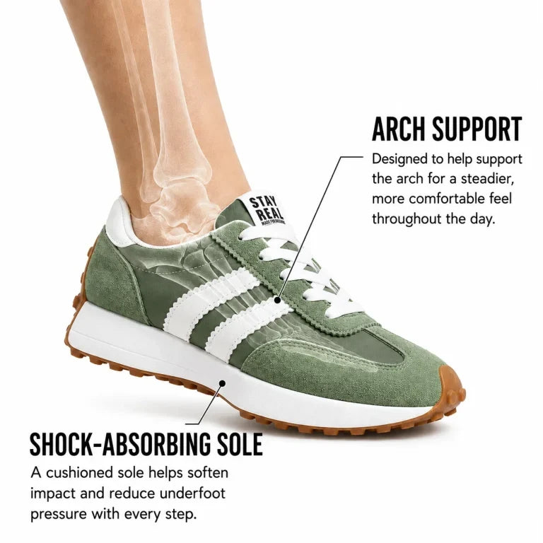 Orthopedic women's trainers for daily wear, superior comfort & support.