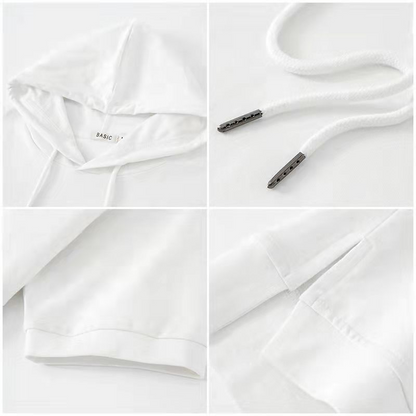 Women's relaxed fit short sleeve hoodie, a lightweight & comfortable pullover with drawstring for summer & spring.