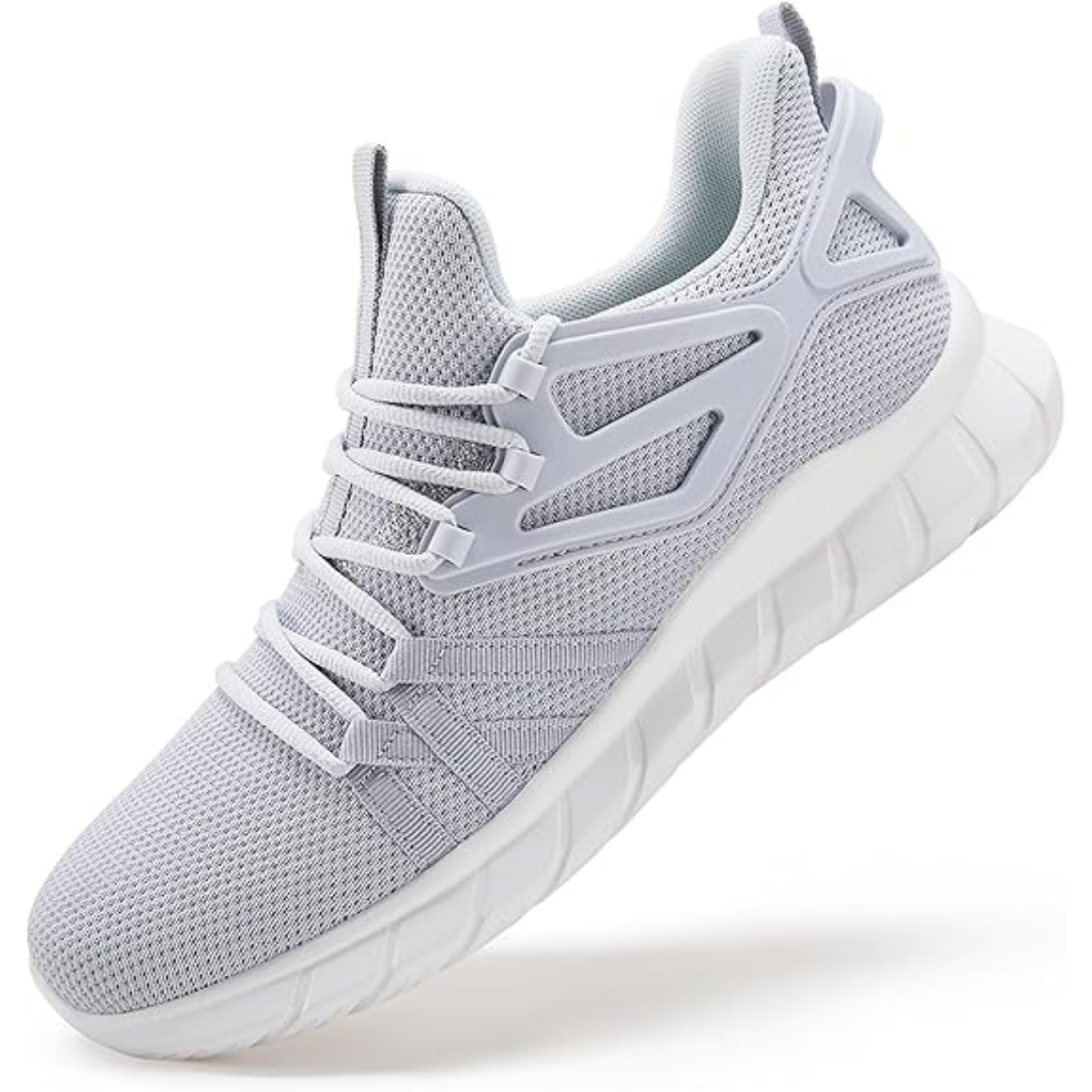 Athletic women's slip-on sneakers, lightweight and comfy for active lifestyles.