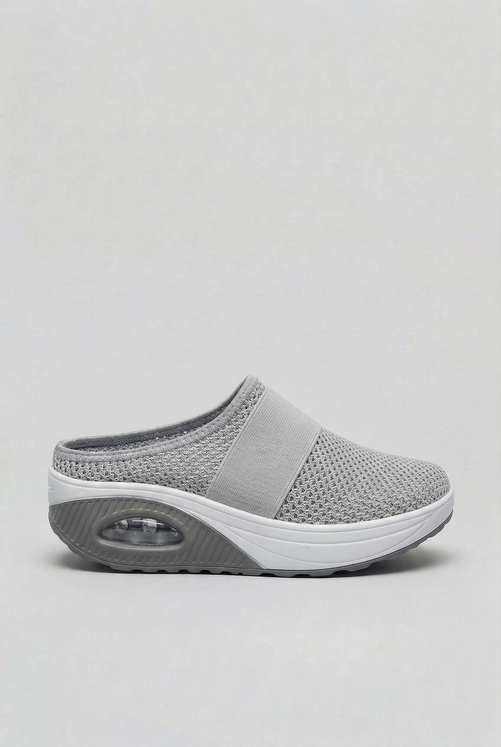 Women's comfort mules, lightweight air cushion, and breathable slip-on design for easy summer wear.