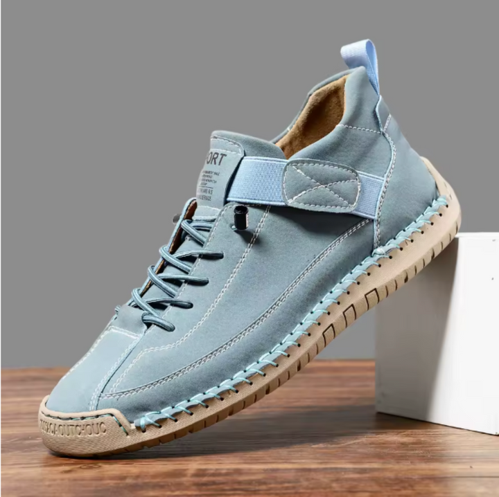 Ladies comfy slip-on walking sneakers, combining lightweight construction with excellent support.