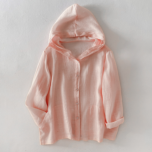 Women's lightweight summer hoodie, breathable fabric & relaxed fit. Perfect for casual wear & everyday style.