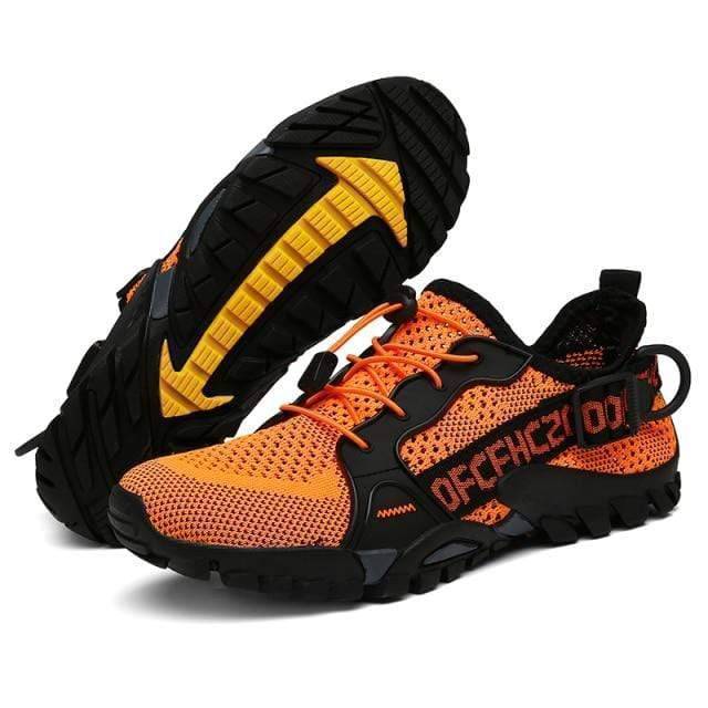 Women's lace-up hiking footwear, lightweight summer sneakers with comfortable EVA sole for active women