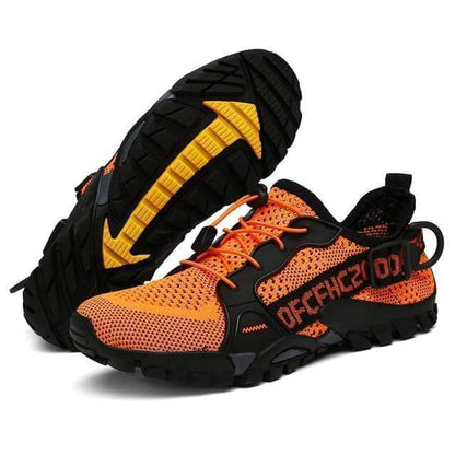 Women's lace-up hiking footwear, lightweight summer sneakers with comfortable EVA sole for active women