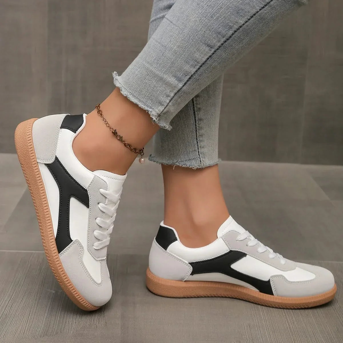 Comfortable Livia Classic Low-Profile women's sneakers; perfect everyday retro footwear, low top.