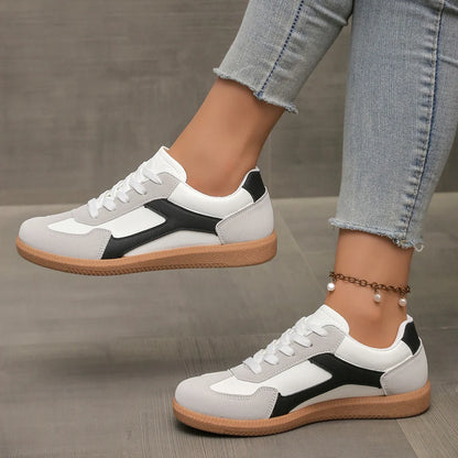 Comfortable Livia vintage women's lifestyle sneakers. Low-profile retro footwear for everyday casual wear in multiple colors.