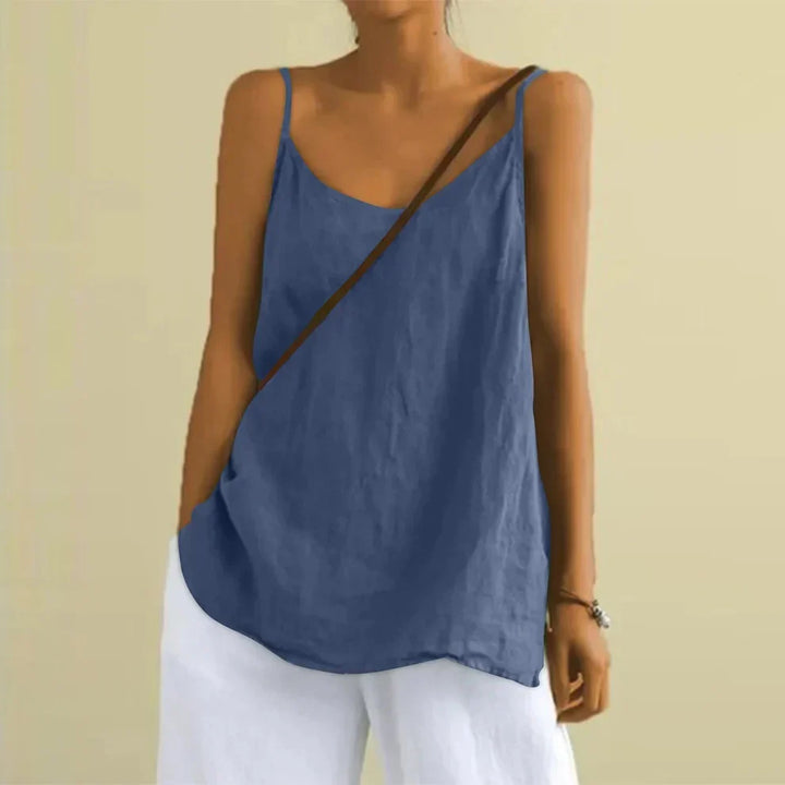 Women's loose casual cami top for effortless summer style, ideal for vacation & beachwear.