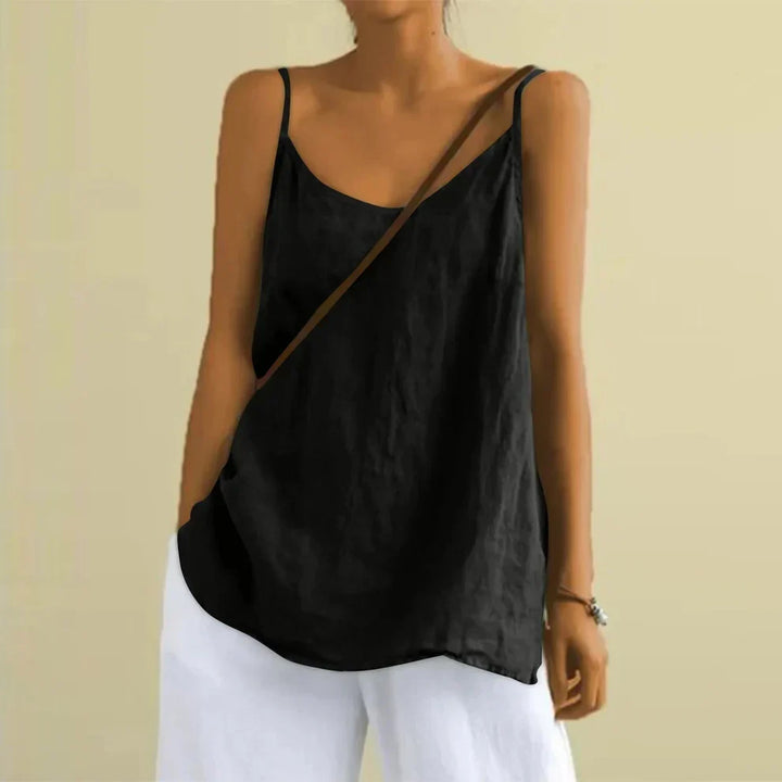 Comfortable loose fit summer blouse, versatile women's apparel for beach days or casual outings.