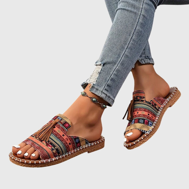 Soft, cushioned Lorraine orthopedic sandals for women, designed for all-day comfort.