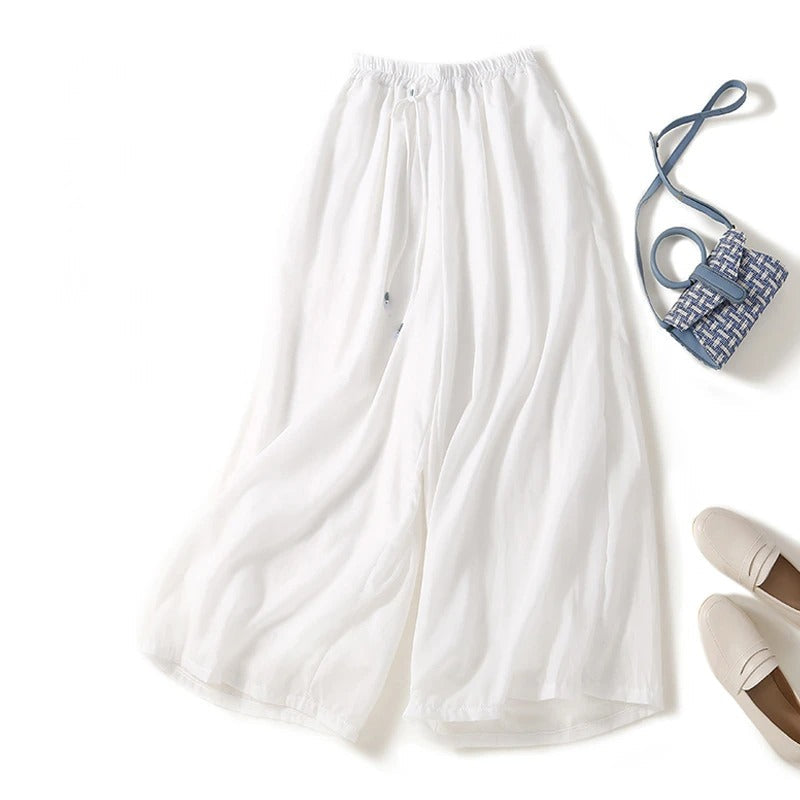 Relaxed fit Luna Breezy wide-leg pants, perfect for casual wear, vacation outfits, and comfortable style.