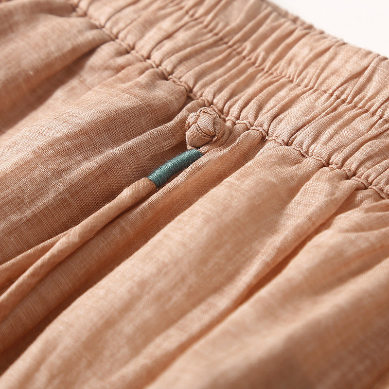 Women's wide-leg drawstring pants, a breezy & comfortable choice for summer casual wear and vacation.