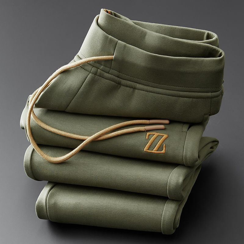 Women's Luxe Comfort Trousers in a soft cotton blend, perfect for everyday wear and casual style.
