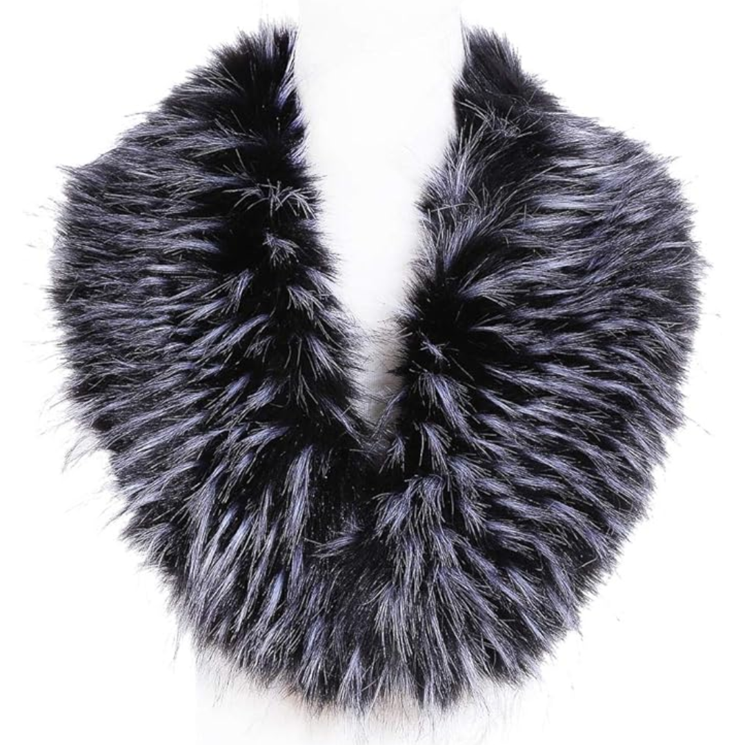 Fashion-forward women's faux fur neck warmer. A stylish, warm, and soft statement piece for winter.