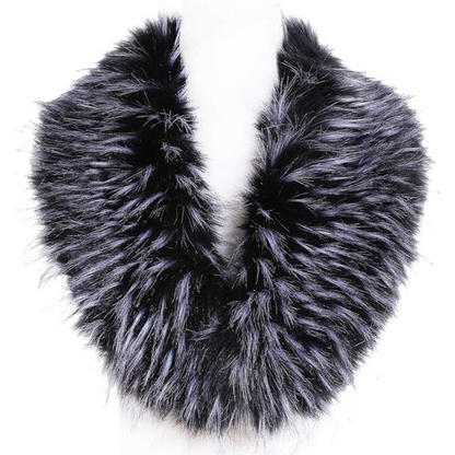 Fashion-forward women's faux fur neck warmer. A stylish, warm, and soft statement piece for winter.