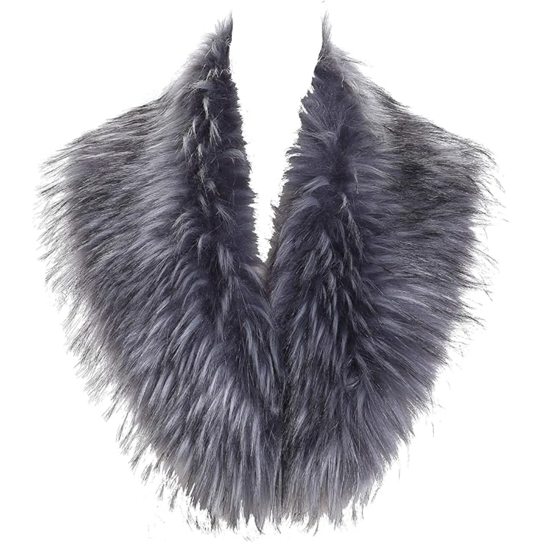 Soft faux fur neck warmer, a perfect gift for her. Cozy, warm, and elegant women's winter scarf.