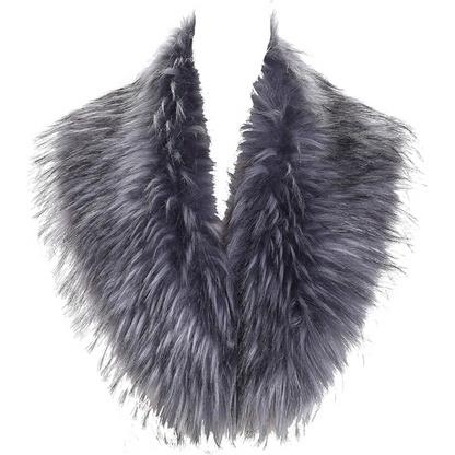 Soft faux fur neck warmer, a perfect gift for her. Cozy, warm, and elegant women's winter scarf.