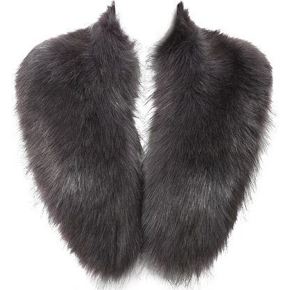 Plush faux fur neck warmer in Daisy style. Soft, warm, and luxurious women's cold weather scarf.