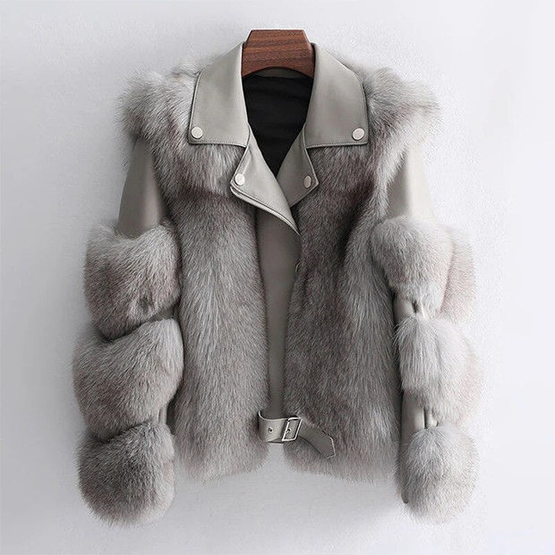 Women's elegant black outerwear jacket, exceptionally warm and comfortable for winter fashion.