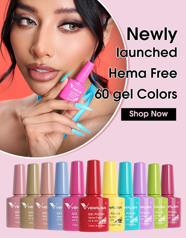 Women's beauty with 12ml UV LED gel nail polish for an at-home glossy manicure.