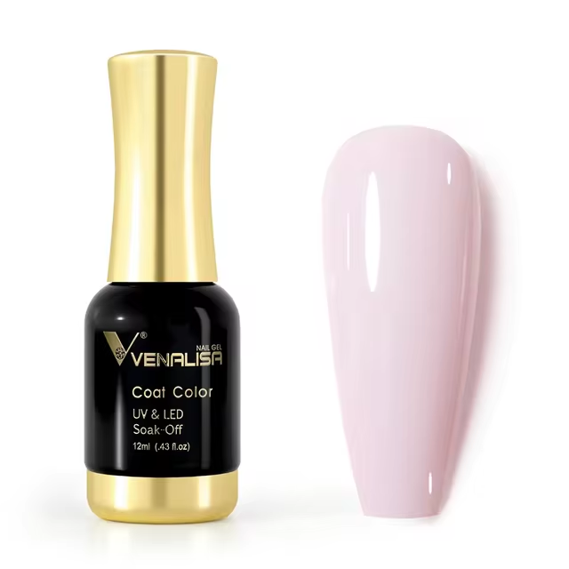 Glossy at-home manicure with 12ml UV LED gel nail polish for women's beauty.