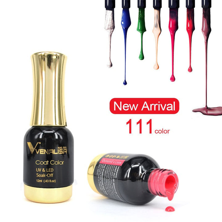 Glossy and durable women's gel nail polish, UV/LED cured for lasting shine.