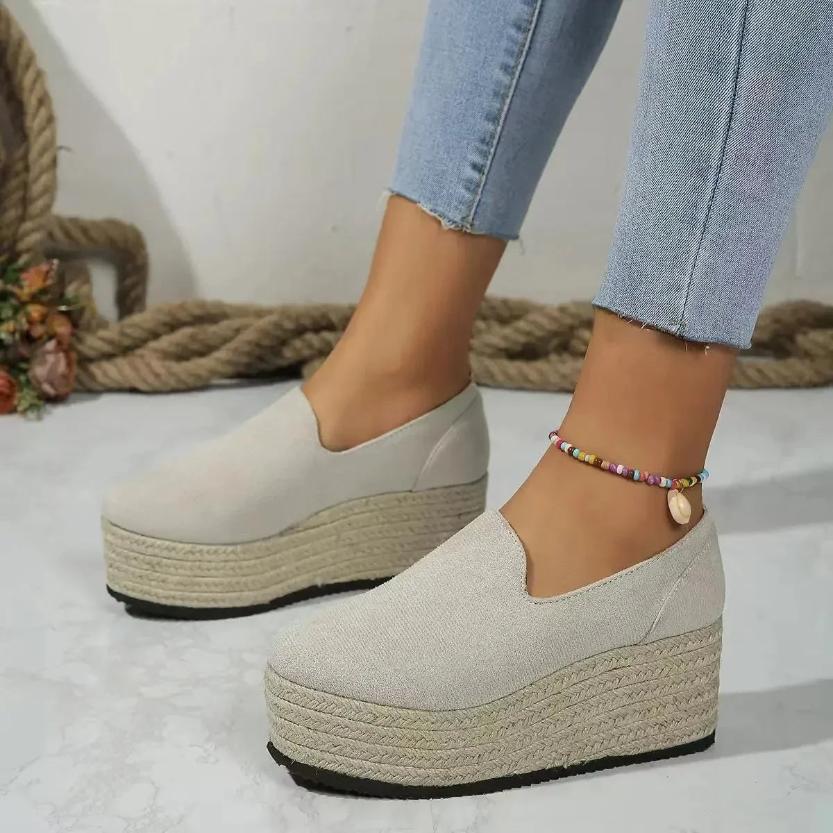 Easy-wear Maribel Rise women's platform slip-on shoes, comfortable, casual & fashionable for summer.