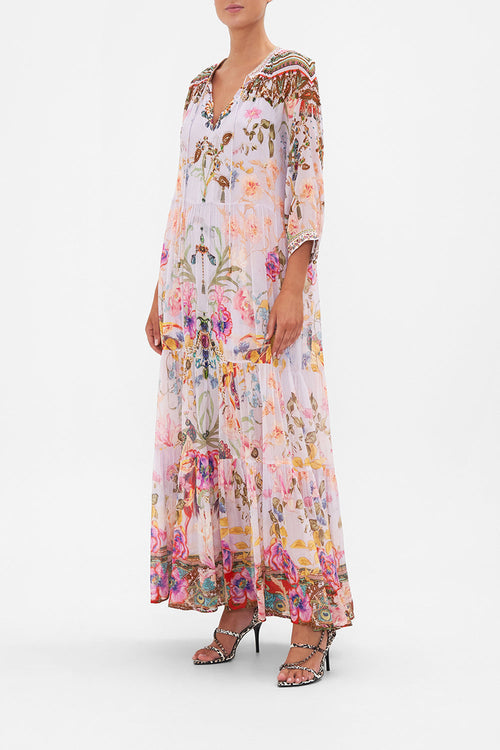 Women's Marisol Bohemian Maxi Dress. Flowy & chic summer dress, perfect for beach or vacation.
