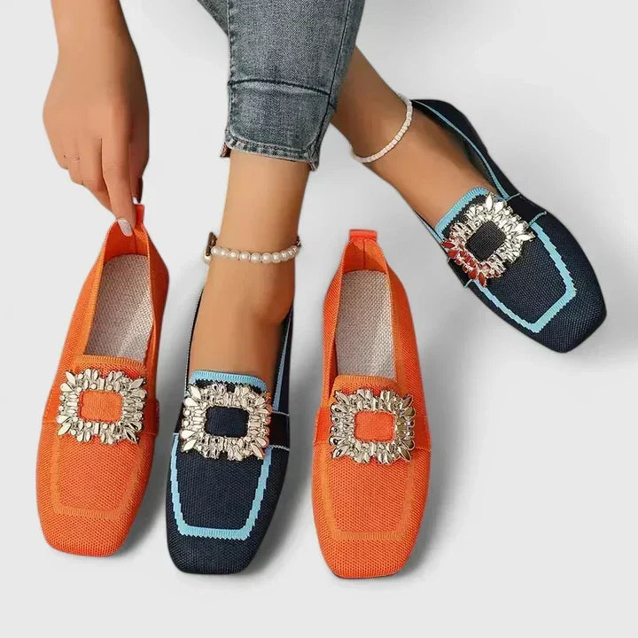 Elegant women's slip-on loafers, Maylora orthopedic design with cushioned support for comfortable walking.