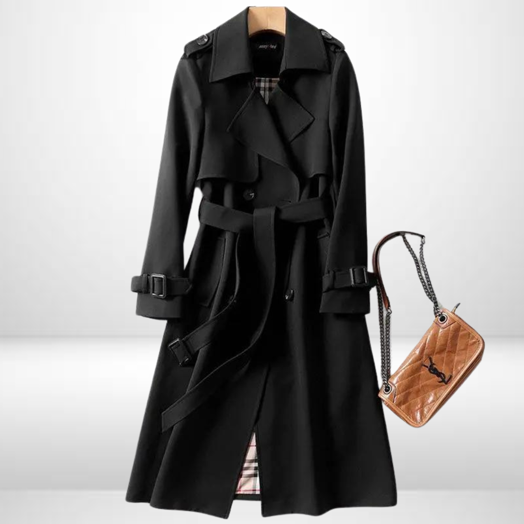 Women's comfortable mid-length padded jacket, a versatile and warm trench coat for daily fashion.