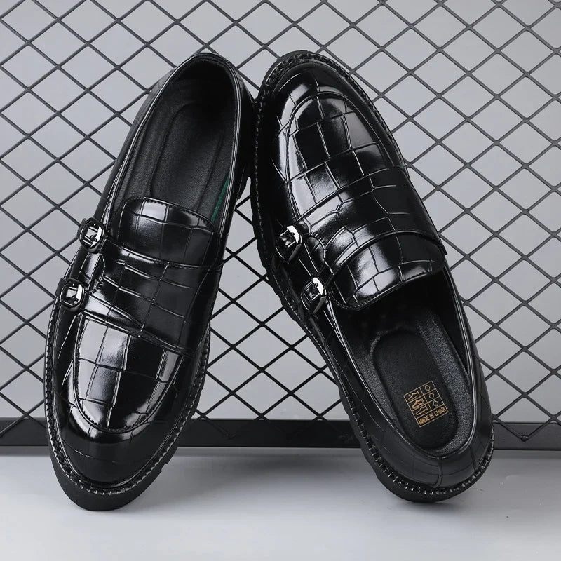 Milano women's platform loafers, showcasing a sleek design, elevated sole, and durable construction.