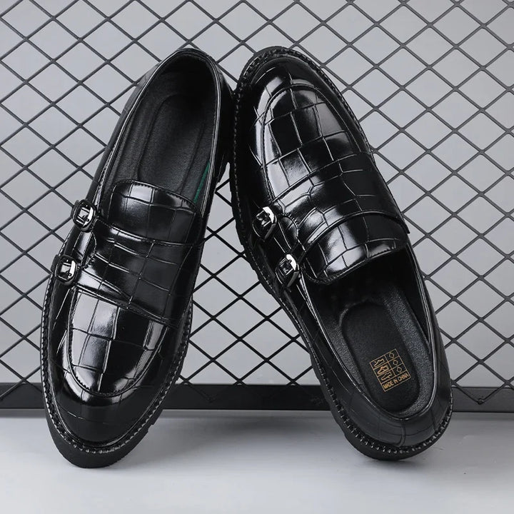 Milano women's platform loafers, showcasing a sleek design, elevated sole, and durable construction.