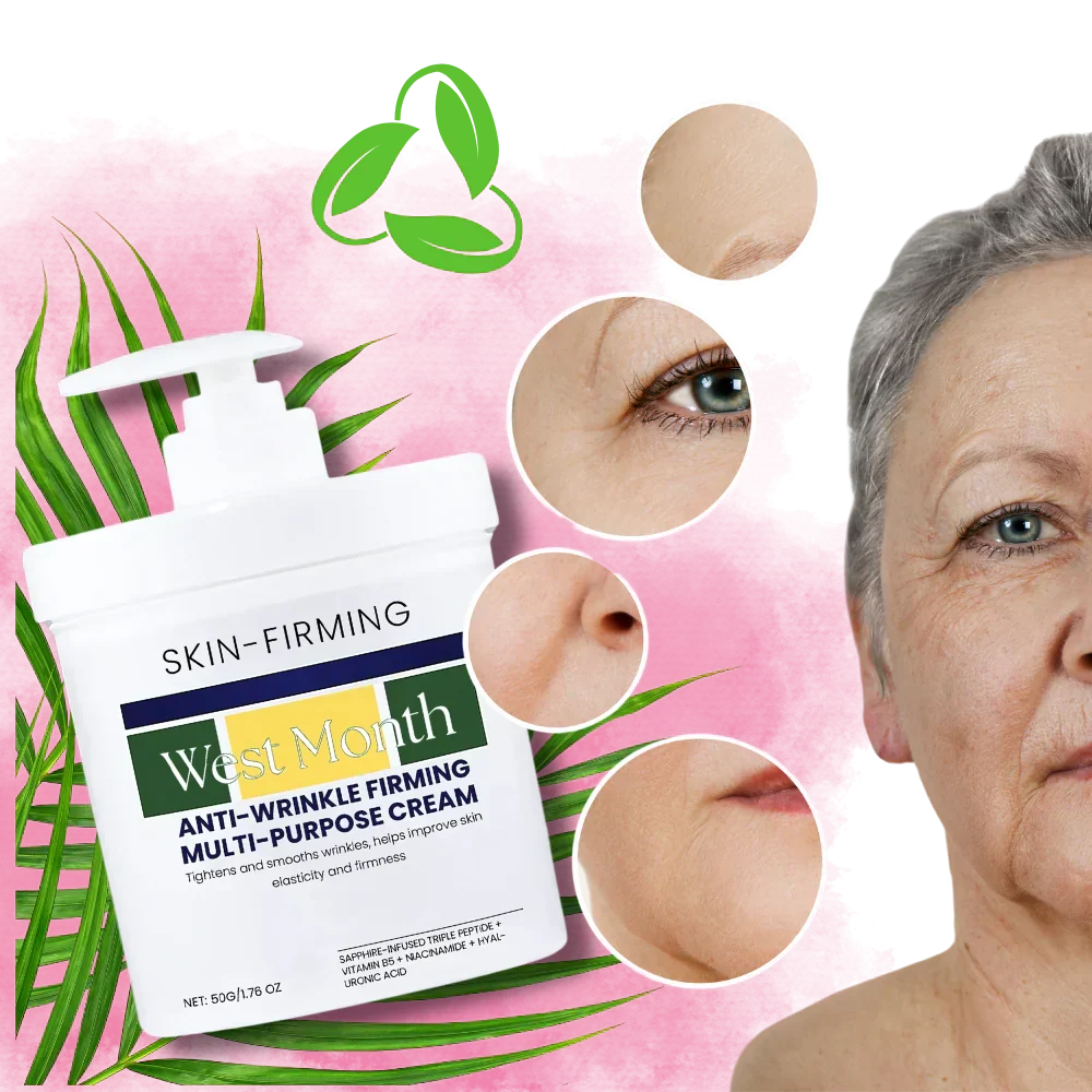 Natural skincare firming cream for women. Enhances skin elasticity, reduces fine lines on face & body.