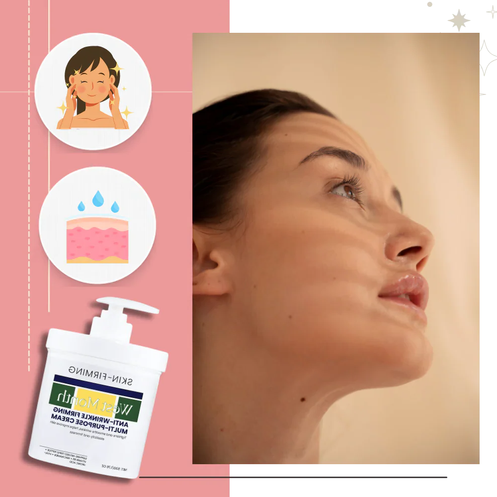Natural firming cream for women's face & body. Hydrates, reduces wrinkles, and improves skin elasticity with peptides.
